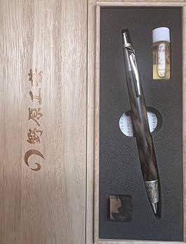Amazon.co.jp: 超野原工芸 超特上黒柿孔雀杢 斑紋純銀色